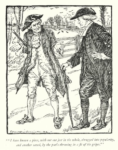 Illustration für Der Pfarrer von Wakefield von Oliver Goldsmith von Edmund Joseph Sullivan