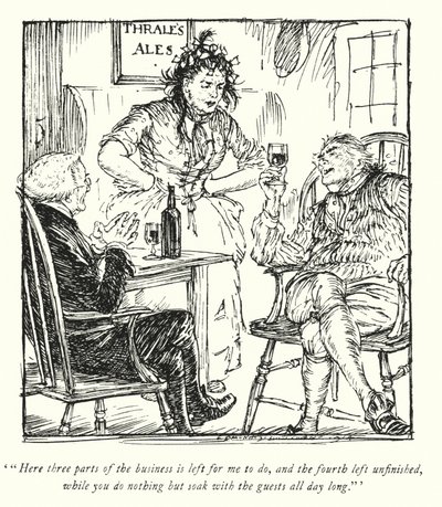 Illustration für Der Pfarrer von Wakefield von Oliver Goldsmith von Edmund Joseph Sullivan