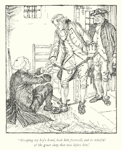 Illustration für Der Pfarrer von Wakefield von Oliver Goldsmith von Edmund Joseph Sullivan