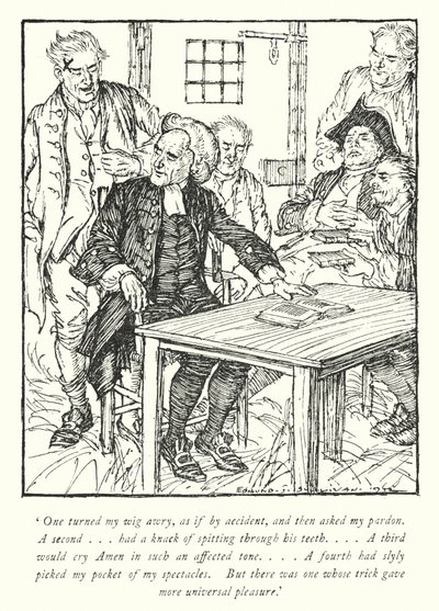 Illustration für Der Pfarrer von Wakefield von Oliver Goldsmith von Edmund Joseph Sullivan
