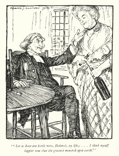 Illustration für Der Pfarrer von Wakefield von Oliver Goldsmith von Edmund Joseph Sullivan