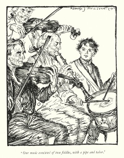 Illustration für Der Pfarrer von Wakefield von Oliver Goldsmith von Edmund Joseph Sullivan
