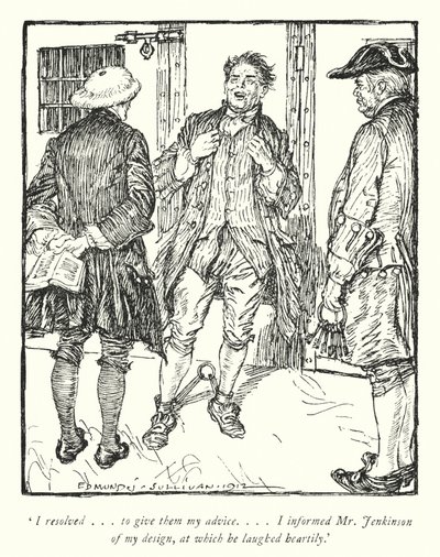 Illustration für Der Pfarrer von Wakefield von Oliver Goldsmith von Edmund Joseph Sullivan
