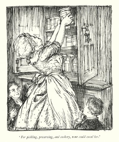 Illustration für Der Pfarrer von Wakefield von Oliver Goldsmith von Edmund Joseph Sullivan