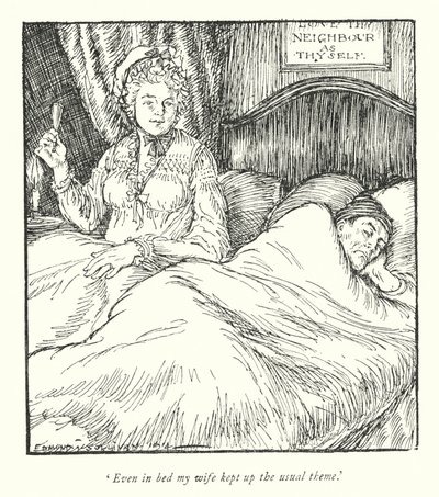 Illustration für Der Pfarrer von Wakefield von Oliver Goldsmith von Edmund Joseph Sullivan