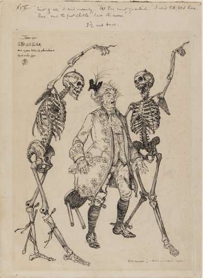 Alte Knochen müssen raus..., 1900 von Edmund Joseph Sullivan