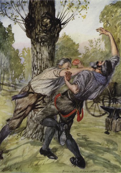 Der Schlag, den ich dem Kesselflicker versetzte von Edmund Joseph Sullivan