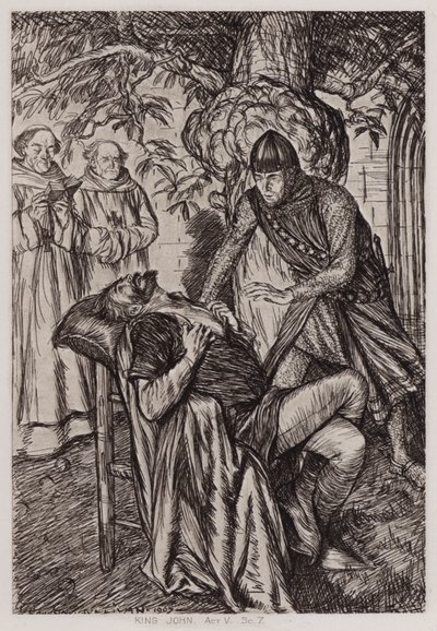 Das Leben und der Tod von König Johann, Akt V, Szene 7 von Edmund Joseph Sullivan