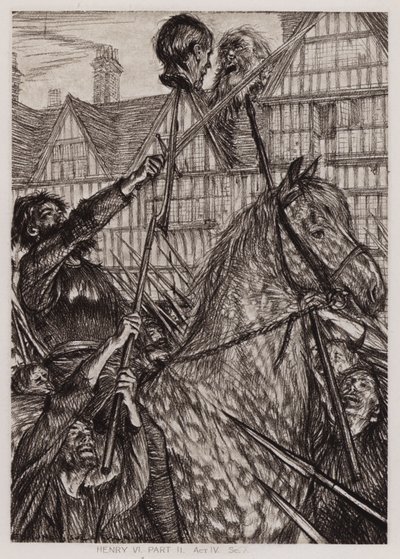 Der zweite Teil von König Heinrich IV, Akt IV, Szene 7 von Edmund Joseph Sullivan