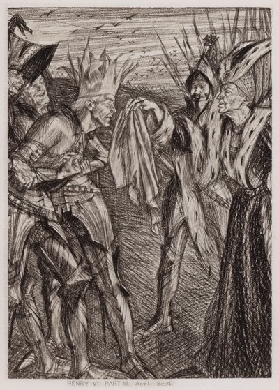 Der dritte Teil von König Heinrich VI, Akt I, Szene 4 von Edmund Joseph Sullivan