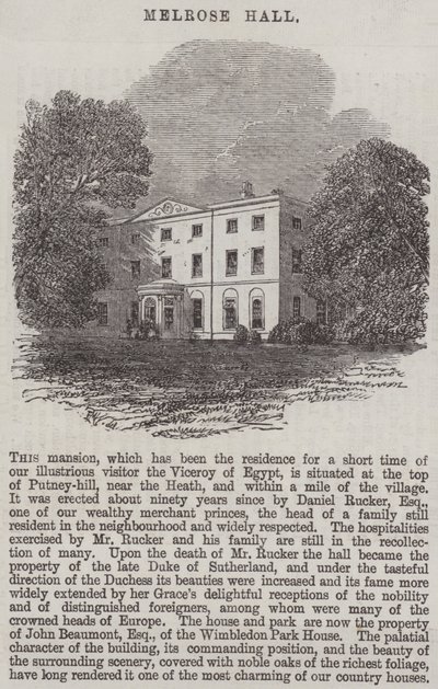 Melrose Hall von Edmund Morison Wimperis