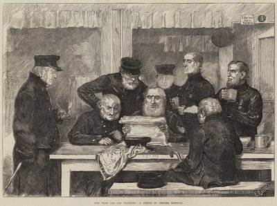 Neue Kriege und alte Krieger, eine Skizze im Chelsea Hospital von Edmund Richard White