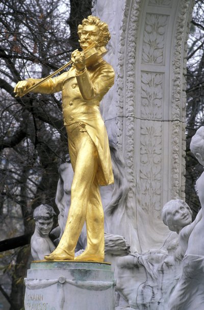 Strauss-Statue, Wien, Österreich von Edmund Ritter von Hellmer
