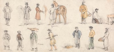Studien von Handwerkern und Stallknechten von Edmund Thomas Parris
