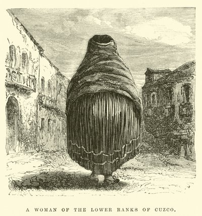 Eine Frau der unteren Ränge von Cuzco von Edouard (after) Riou