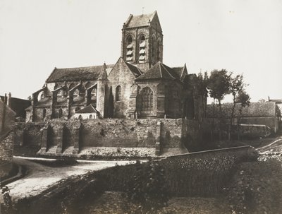 Kirche in Auvers von Édouard Baldus