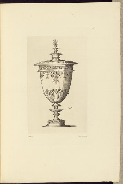 Entwurf für eine Vase von Virgil Solis von Édouard Baldus