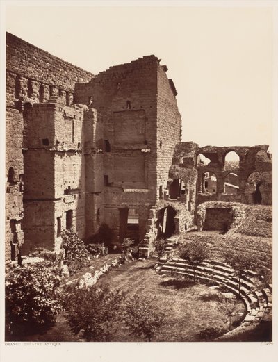 Orange, Antikes Theater von Édouard Baldus