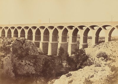 Viadukt von Saint-Chamas von Édouard Baldus
