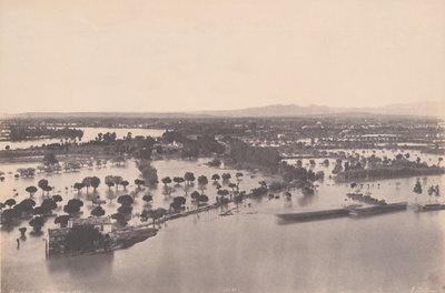 Avignon (Überschwemmung von 1856) von Edouard Denis Baldus