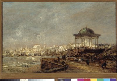 Kiosk in Stamboul in Istanbul (Konstantinopel) in der Türkei von Edouard Jacques Dufeu