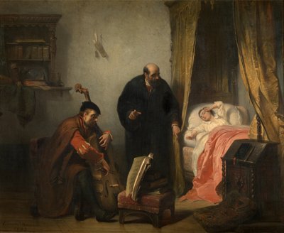 Das Erwachen von Michel de Montaigne von Edouard Jean Conrad Hamman