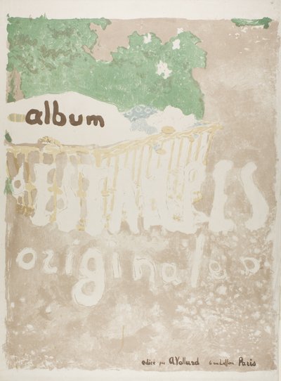 Entwurf für ein Titelblatt eines gedruckten Portfolios von Édouard Jean Vuillard