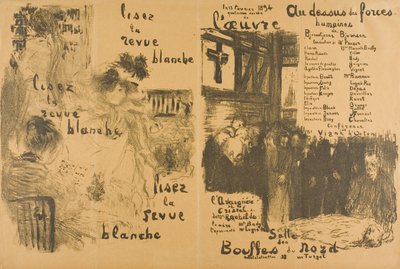 Lies "La Revue Blanche" Verwandelt — Jenseits menschlicher Macht von Édouard Jean Vuillard