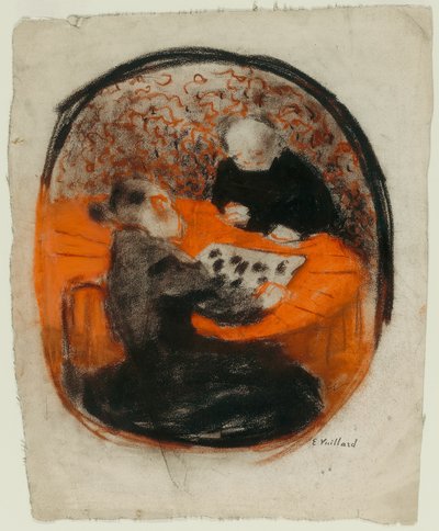 Die Mutter des Künstlers spielt Dame von Édouard Jean Vuillard