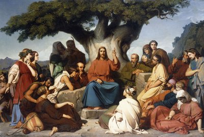 Predigt Jesu Christi auf dem Berg von Edouard Louis Dubufe