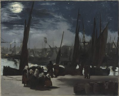 Mondlicht im Hafen von Boulogne von Édouard Manet
