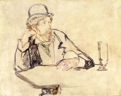 George Moore 1852-1933 im Café von Édouard Manet