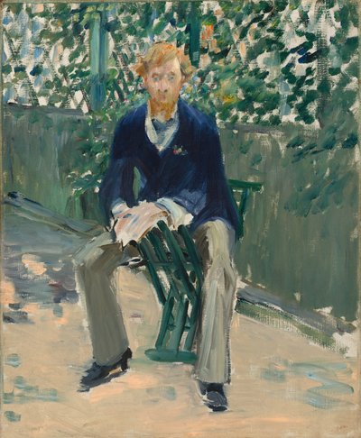 George Moore im Garten des Künstlers von Édouard Manet