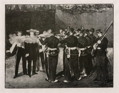 Die Erschießung von Maximilian von Édouard Manet