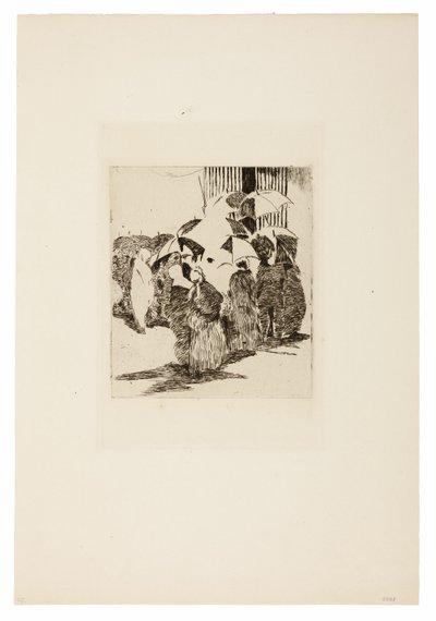 Schlange vor dem Metzgerladen von Édouard Manet