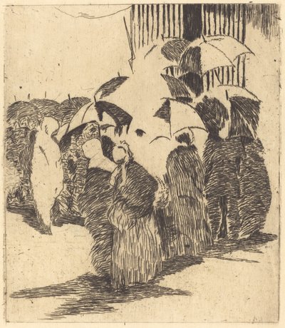 Schlange vor der Metzgerei von Édouard Manet
