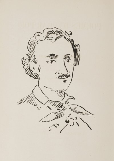Porträt von Edgar Allan Poe 1809-1849, 1889 von Édouard Manet