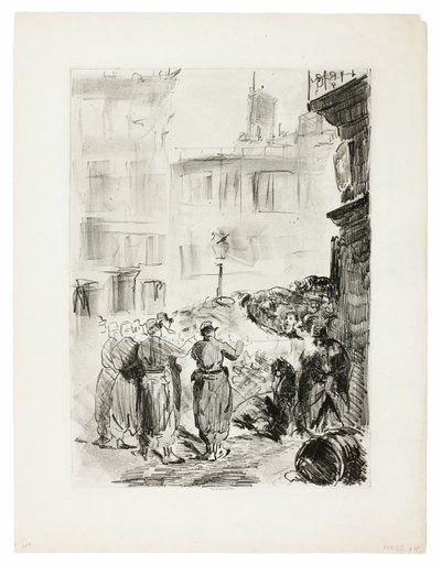 Die Barrikade von Édouard Manet