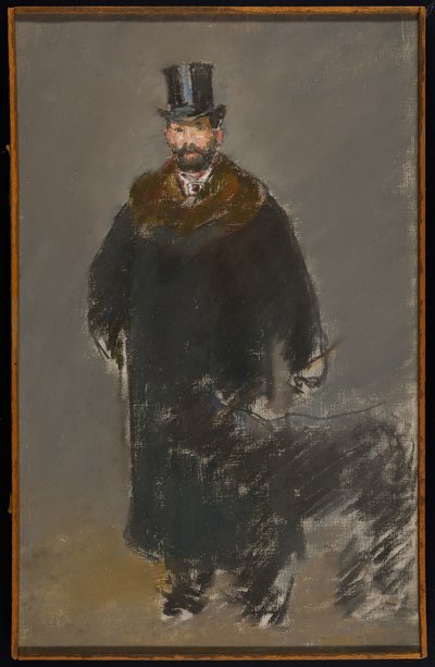 Der Mann mit dem Hund, ca. 1882 von Édouard Manet