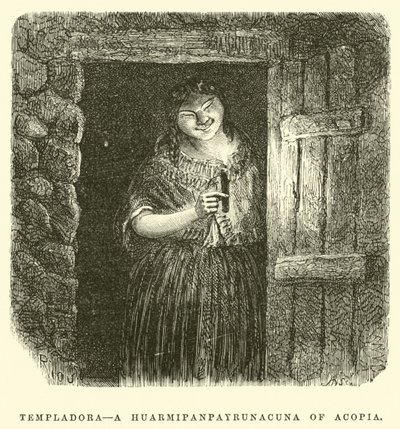 Templadora, eine Huarmipanpayrunacuna von Acopia von Edouard Riou