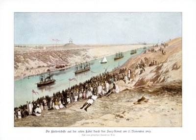 Die Einweihung des Suezkanals, 17. November 1869, 1900 von Edouard Riou