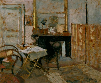 K.X. Roussel beim Lesen von Edouard Vuillard