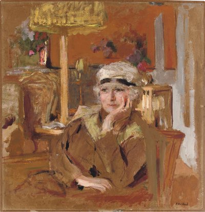 Lucy Hessel mit einem schwarzen Samtband, ca. 1921-25 von Edouard Vuillard
