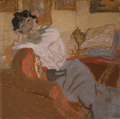 Madame Hessel auf dem Sofa von Edouard Vuillard