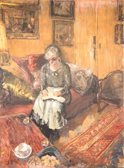 Madame Hessel im Boudoir, Rue de Naples, ca. 1935 von Edouard Vuillard