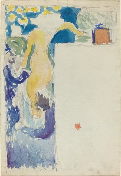 Programmdesign für das Théâtre Libre [recto], ca. 1890 von Edouard Vuillard