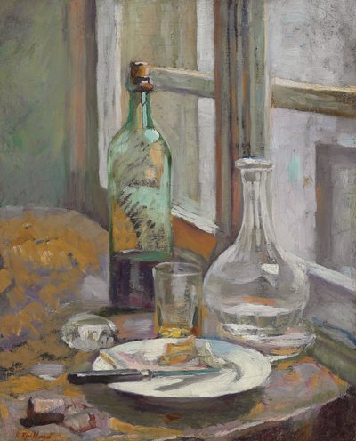 Stillleben mit Flasche und Krug, ca. 1889-1890 von Edouard Vuillard