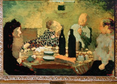 Die Familie nach dem Essen von Edouard Vuillard