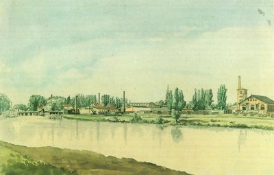 Die Borsigwerke in Moabit von Eduard Gaertner