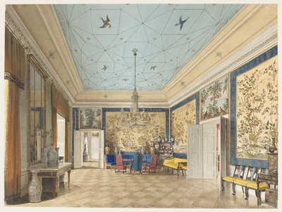 Das Chinesische Zimmer im Königlichen Schloss, Berlin von Eduard Gaertner